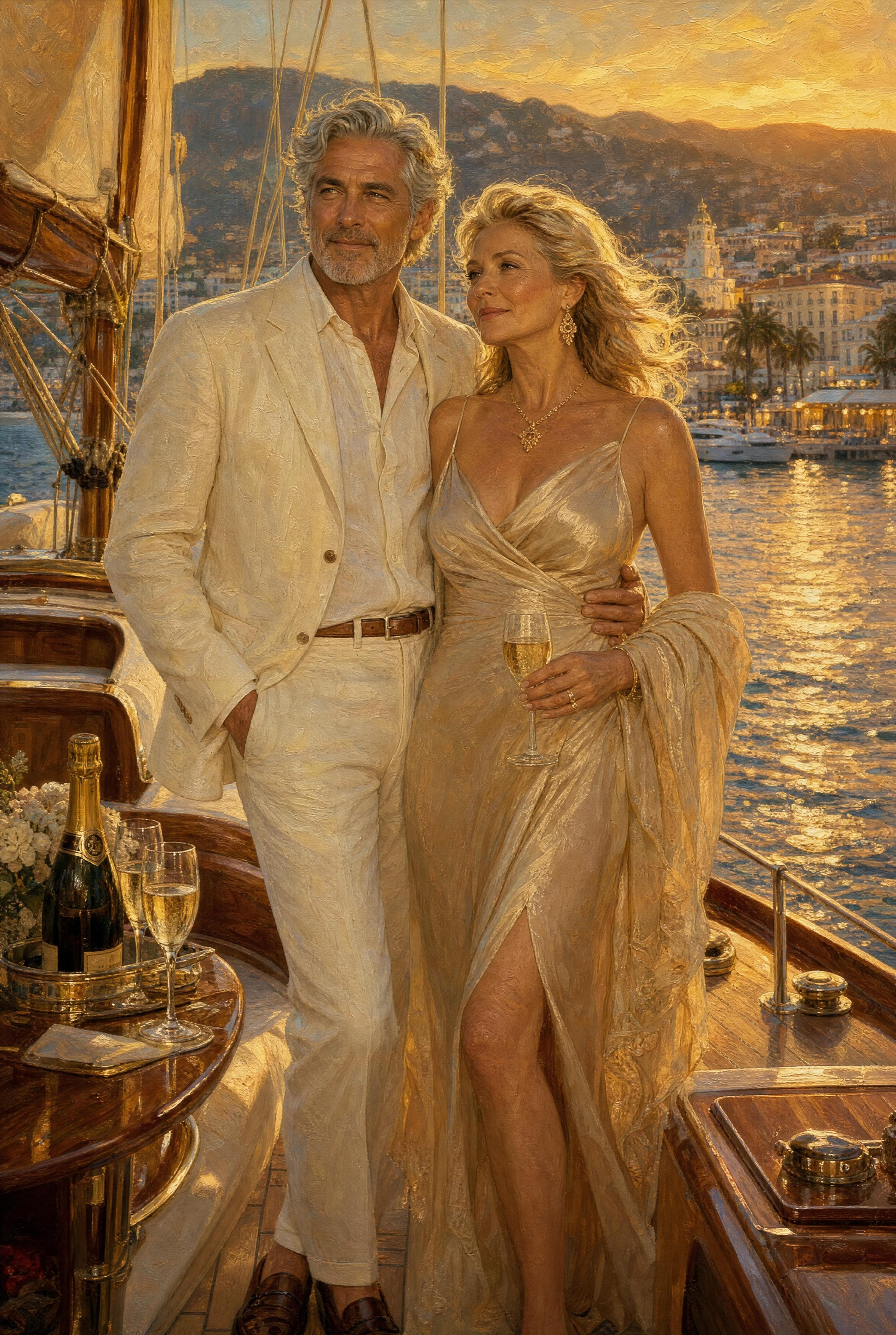 Riviera Yacht Sunset